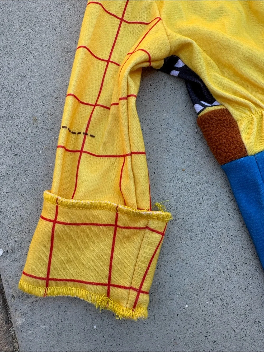 Cowboy Sheriff One-Piece Costume with Bright Blue Pants
